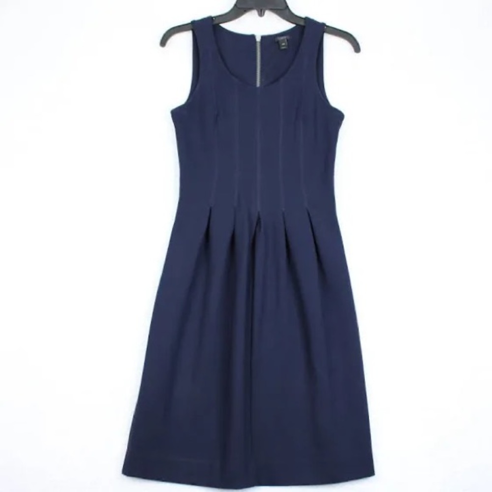 J. Crew pleased fit & flare. Size 8. Navy Blue